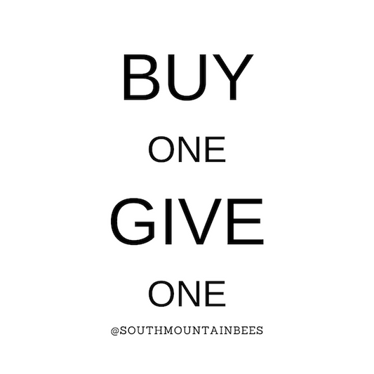 BUY one GIVE one means that when you buy one soap we give one soap to the homeless in out community through the Elizabeth Coalition to House the Homeless