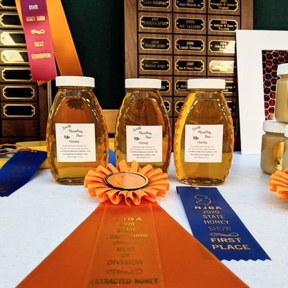 New Jersey Honey Show Winner 2020. Best of Division Extracted Honey.