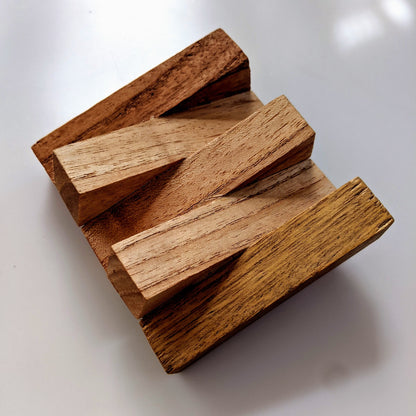 This beautiful soap dish is made with reclaimed wood and the contact with the soap is so minimal that it will help your soap dry in no time extending the life of your soap.